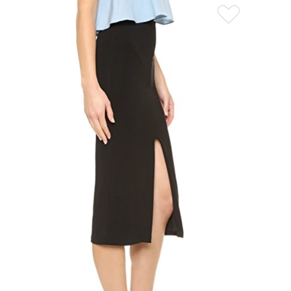 NWT $198 Alice + Olivia Spiga Pencil Skirt in Black - size 4! - Picture 3 of 5